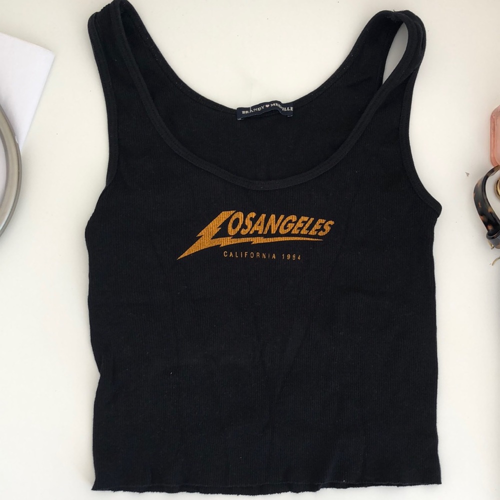 Black brandy Melville crop top